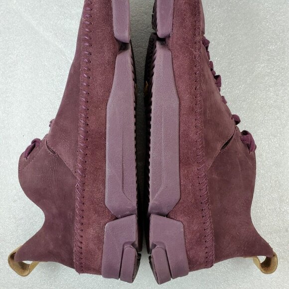 Clarks Trigenic Flex Plum Leather Sneaker New Sample | US 9 - Picture 6 of 10